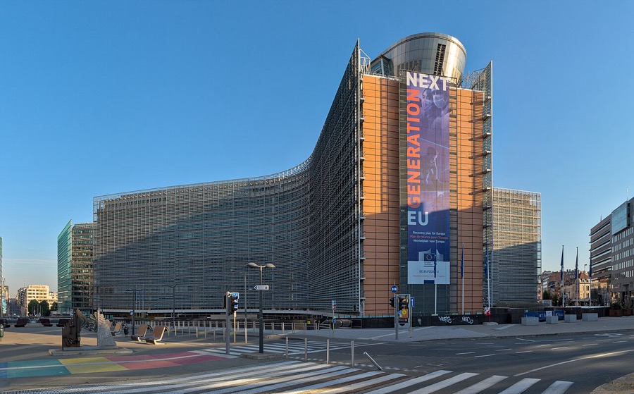 The Berlaymont building in Brussels, headquarters of the European Commission